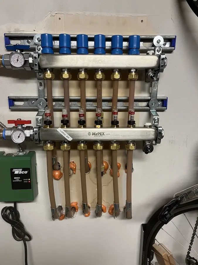 Plumber performing Gas Line Installation at a residential property in North Wildwood